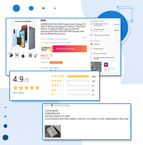 Scraping Lazada Customer Reviews & Ratings